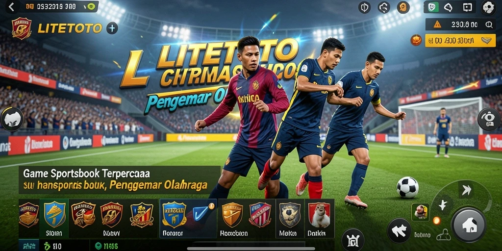 Screenshot utama LITETOTO menampilkan tampilan taruhan olahraga yang sederhana.