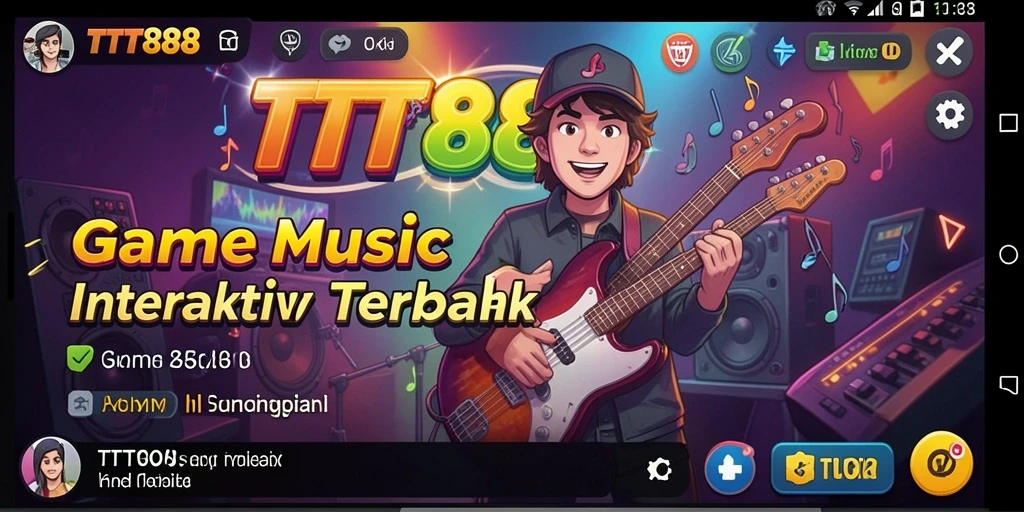 Screenshot utama TTT888 menampilkan gameplay seru dengan warna cerah dan musik yang menggugah semangat.