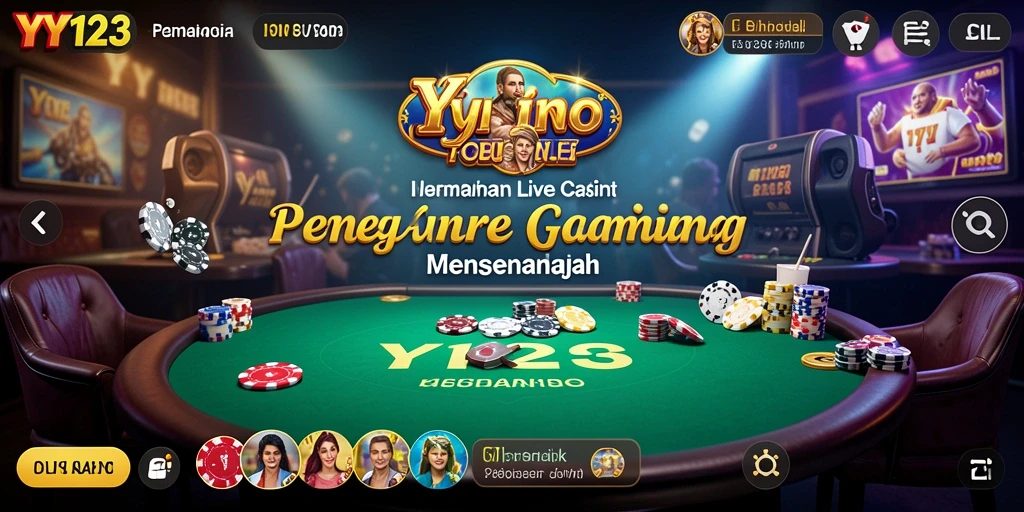 Tampilan gameplay Live Casino yang seru dan interaktif di YY123.