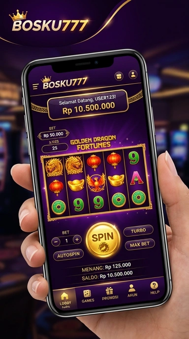 Tampilan antarmuka bosku777 yang bersih dan mudah digunakan.